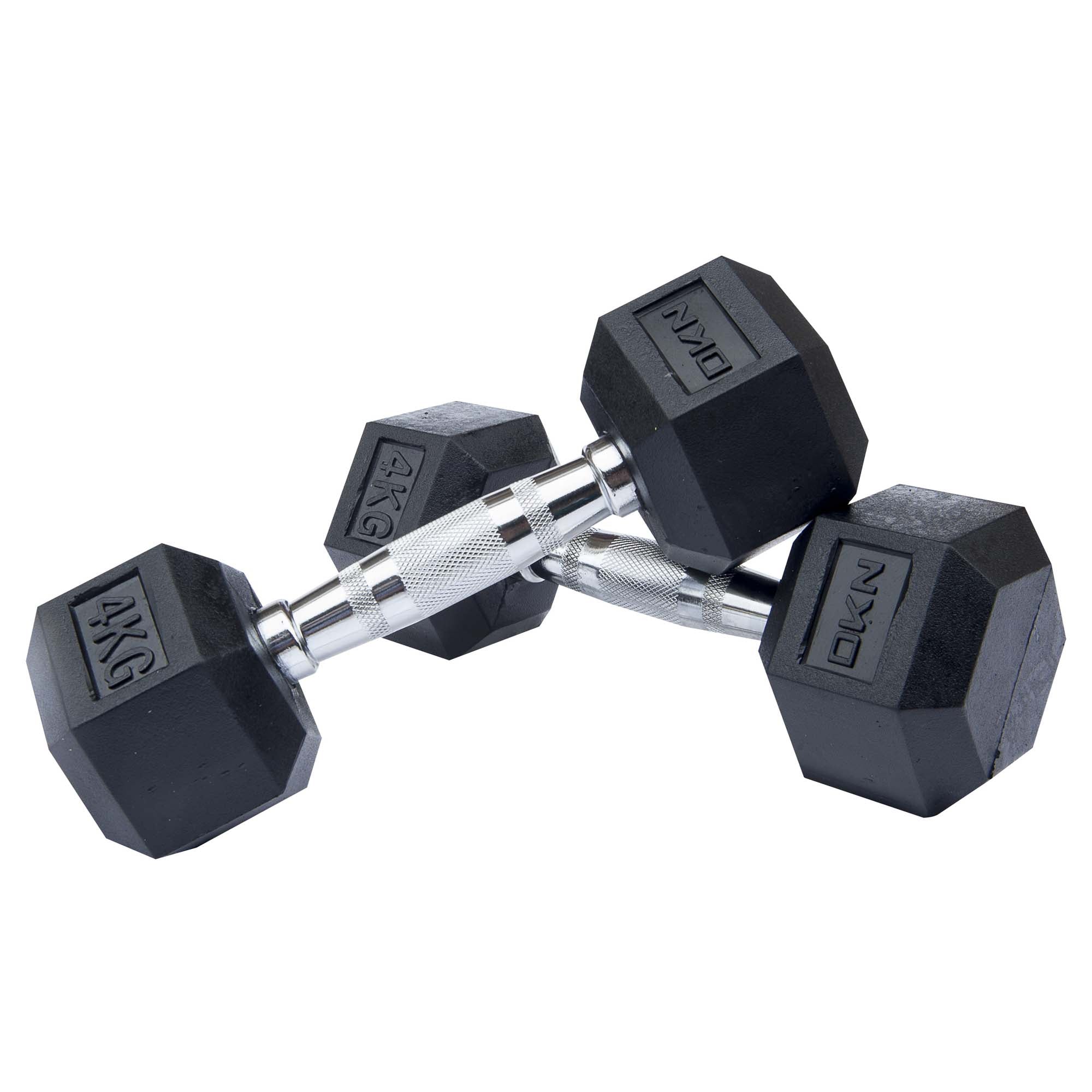 DKN Rubber Hex Dumbbells - Image 3