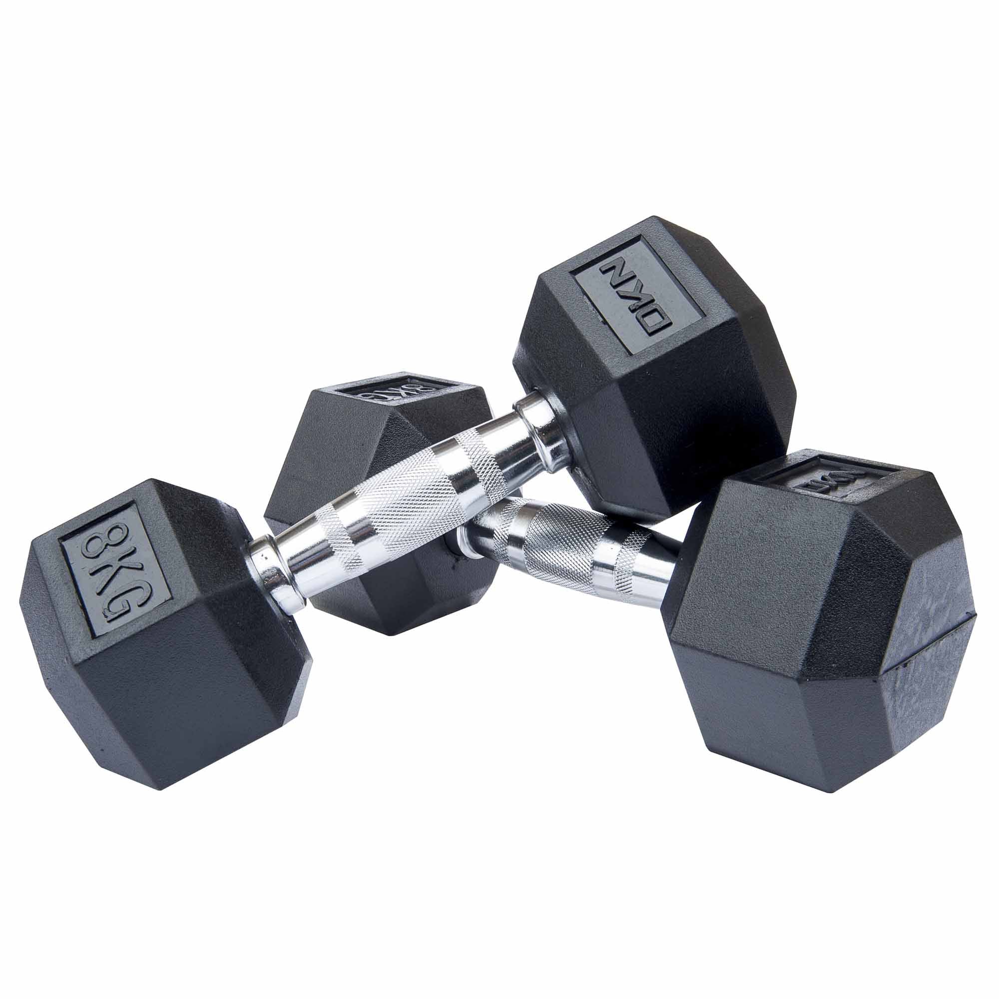 DKN Rubber Hex Dumbbells - Image 7