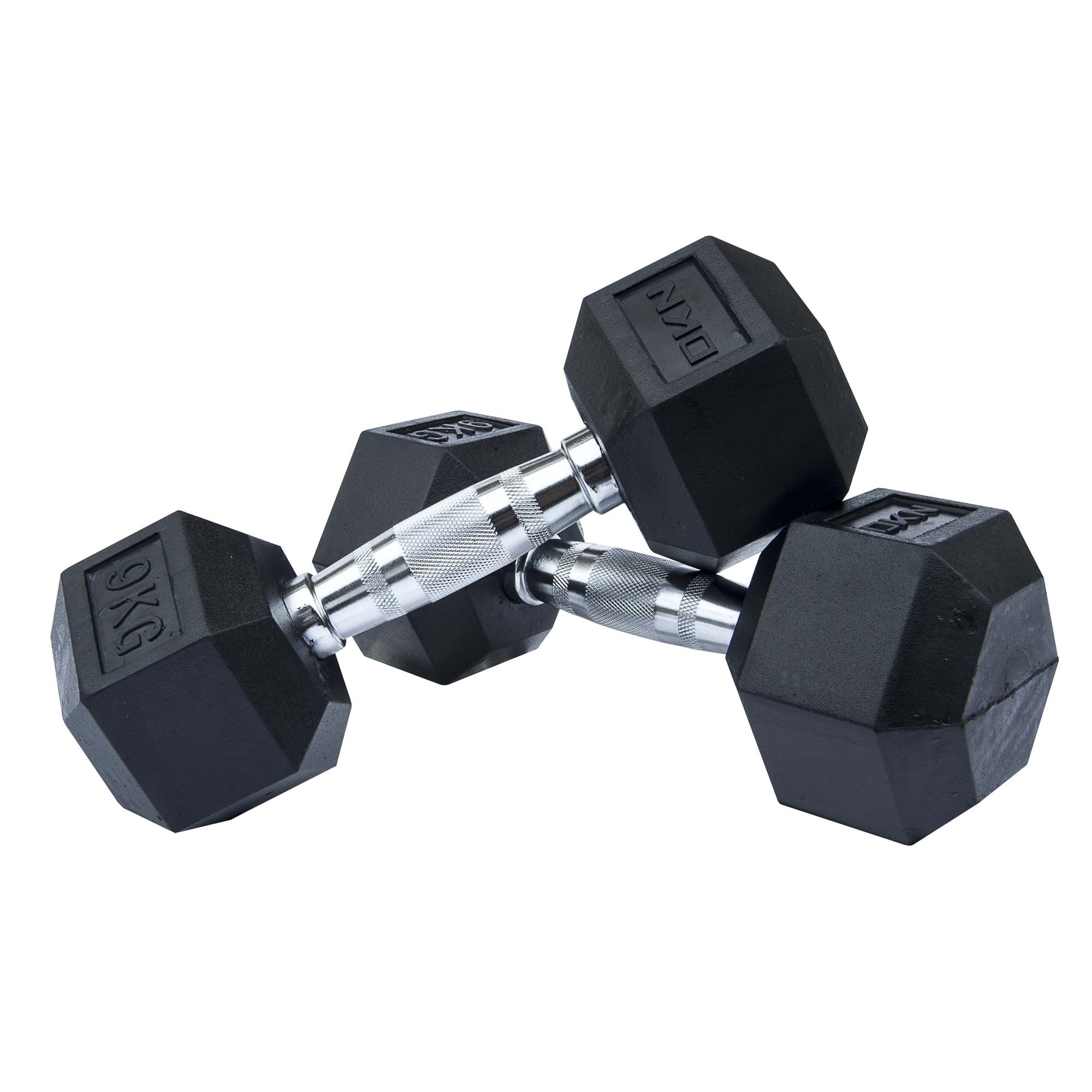 DKN Rubber Hex Dumbbells - Image 8