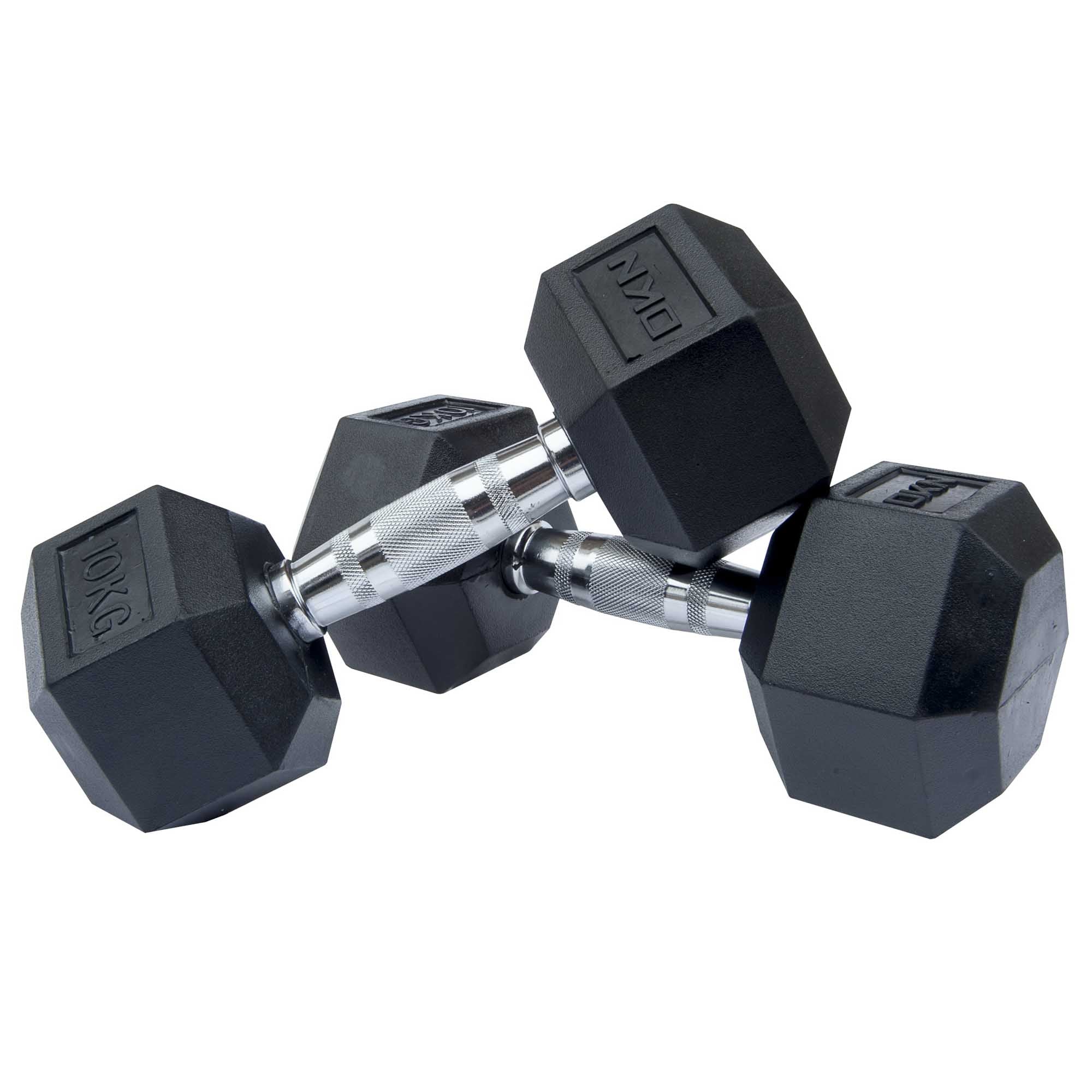 DKN Rubber Hex Dumbbells - Image 9