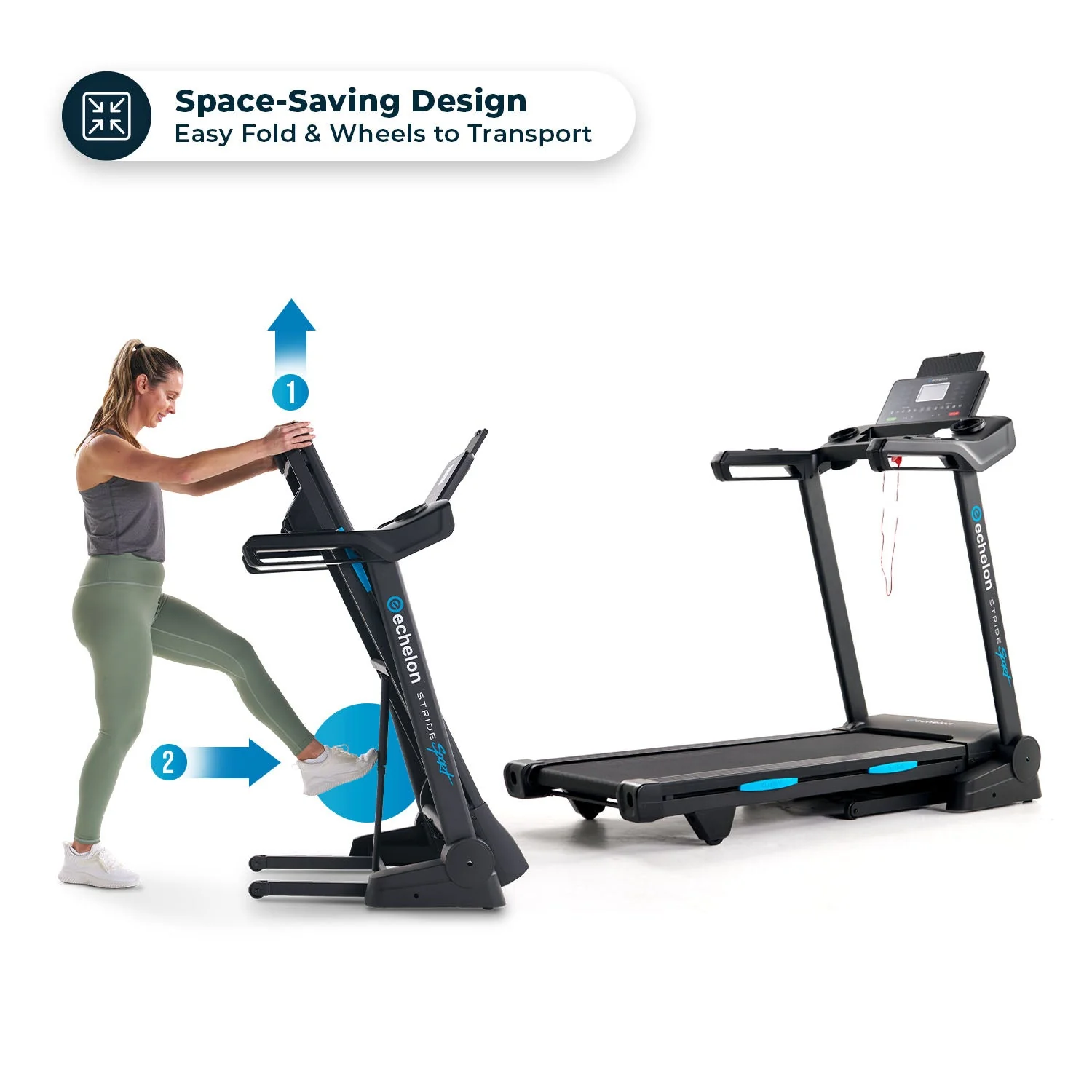 Echelon Stride 30 Sport Folding Treadmill - Image 7