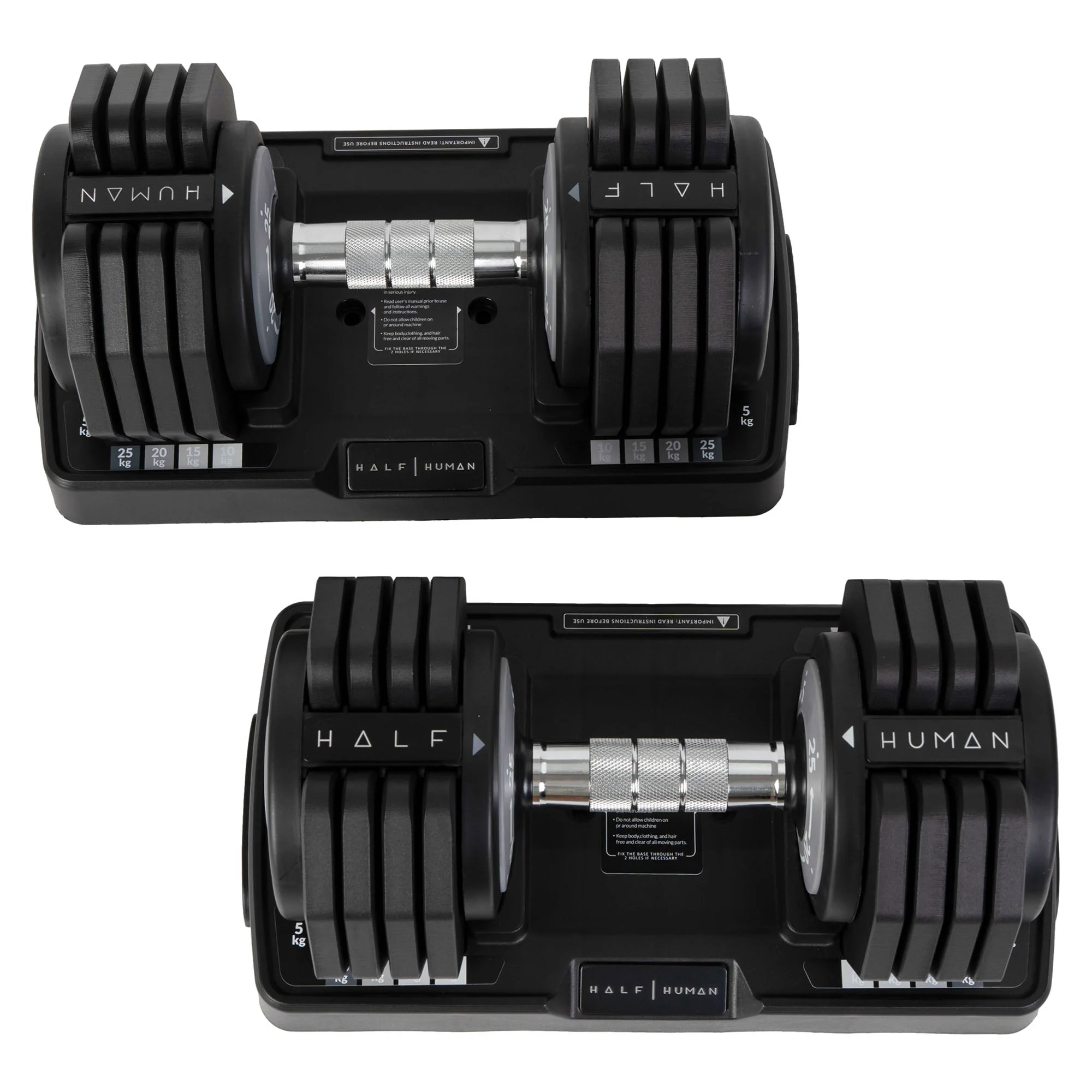 Half Human 25kg Adjustable Dumbbell Set - Image 2
