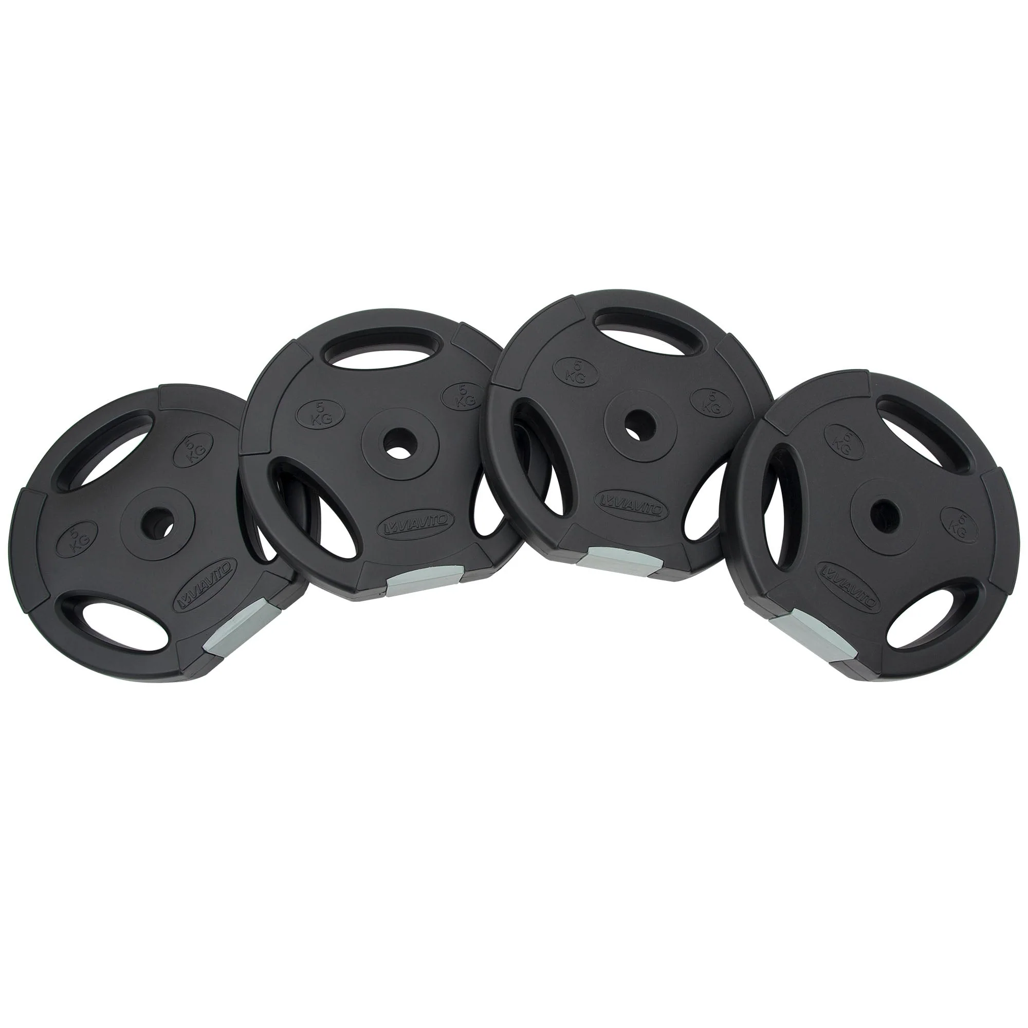 Viavito Tri Grip Vinyl Standard Weight Plates - Image 10