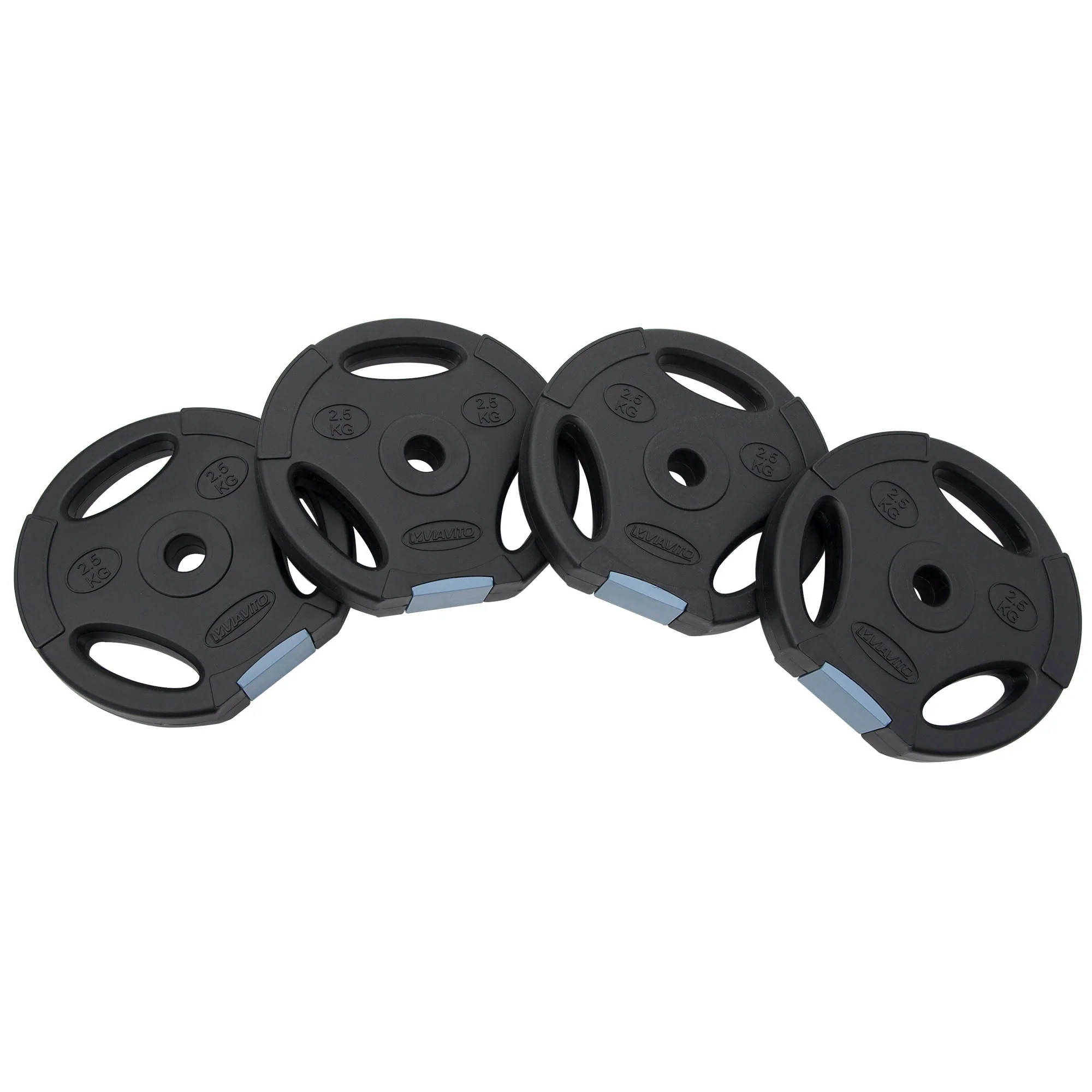 Viavito Tri Grip Vinyl Standard Weight Plates - Image 8
